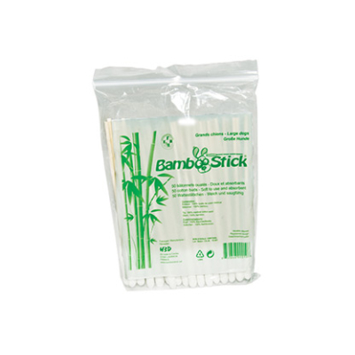 Bamboo Sticks, XL - Wattestäbchen für Hundeohren, 50er Pack