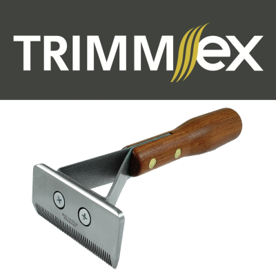 Trimm-EX, Unterwollentferner, breit, feine Zahnung