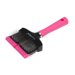 Show Tech flex groom slicker, double soft, pink