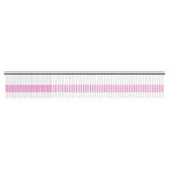 Utsumi U&U Wide Quarter Pink Line Comb 23 cm