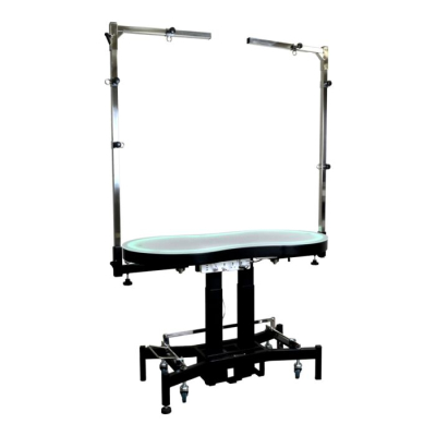 Trimmtisch grotec Tournament, beleuchtet, elektrisch höhenverstellbar, schwarz