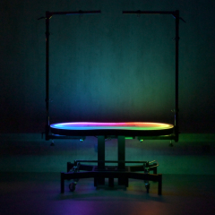 Trimmtisch grotec Tournament, beleuchtet, elektrisch höhenverstellbar, schwarz