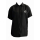 Groomer-Shirt mit kurzen Ärmeln, mittiger Reíßverschluss, schwarz