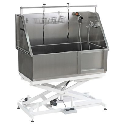 grotec Edelstahlbadewanne spring, elektr. höhenverstellbar, Komplettset