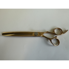 grotec Prime 2, Modellierschere, ca.19 cm, 7,5 ", 50 Zähne, rosegold