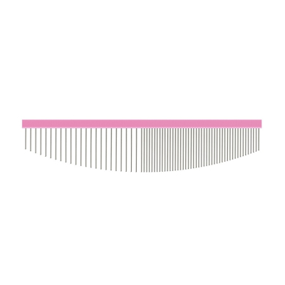 grotec half moon comb, 16 cm pink