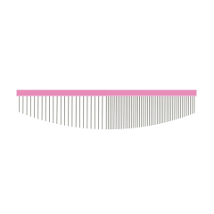 grotec half moon comb, 16 cm pink