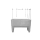 Grotec Doggy PVC Badewanne, mit 1 Seitenaustieg, manuell verstellbar, inkl. Galgen