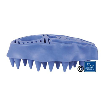 Kong, Zoom Groom, Bürste aus Naturkautschuk, blau