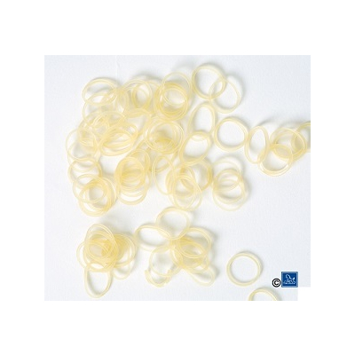 Gummiringe, Latex, elastisch, 100 Stk., natur