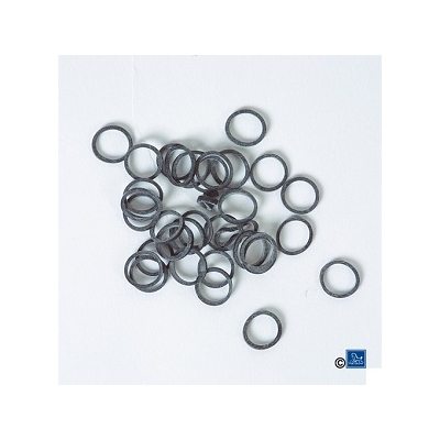 Gummiringe, Latex, elastisch, 100 Stk., schwarz