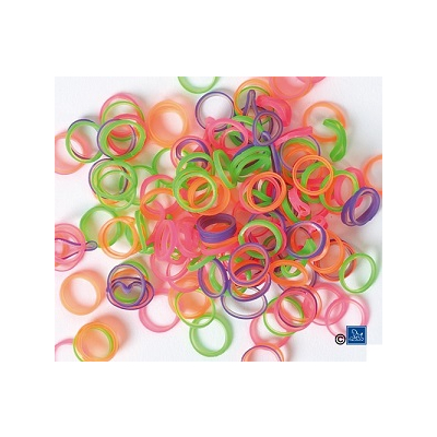 Gummiringe, Latex, elastisch, 1000 Stk., fluoreszierend